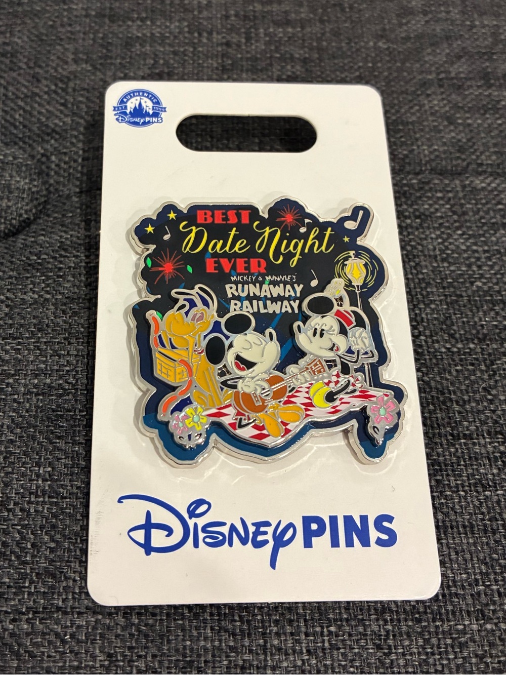 Disney Date Night Runaway Railway Enamel Pin - Black & Multicolor